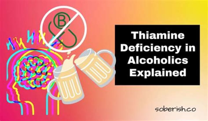 Why do alcoholics have thiamine deficiency?
