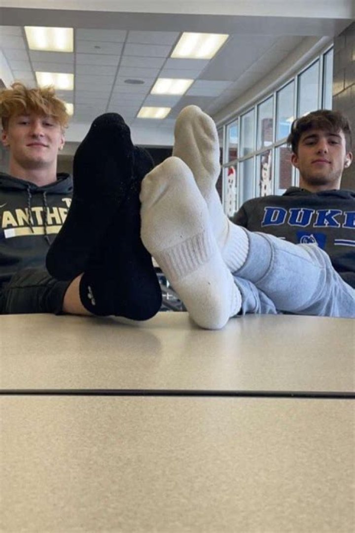 Why do guys keep their socks on?