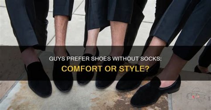 Why do guys wear shoes without socks?