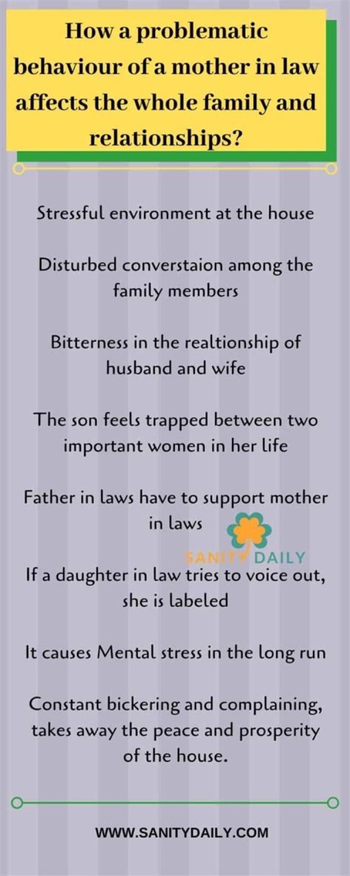Why do mother in laws Fight daughter in laws?