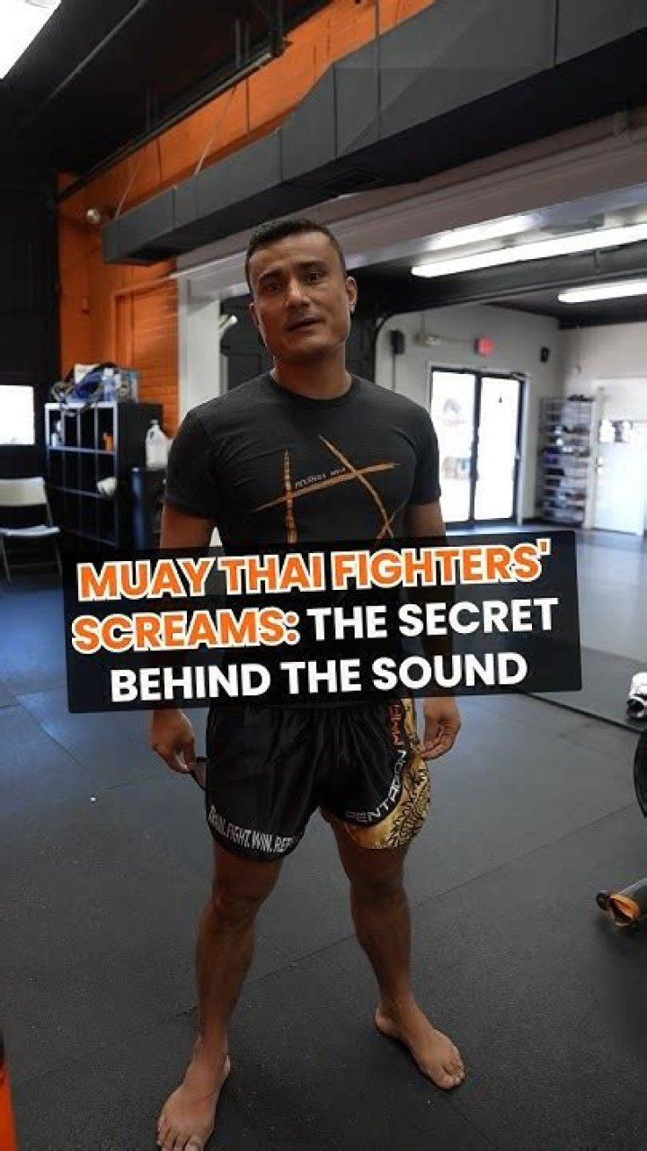 Why do Thai fighters scream?