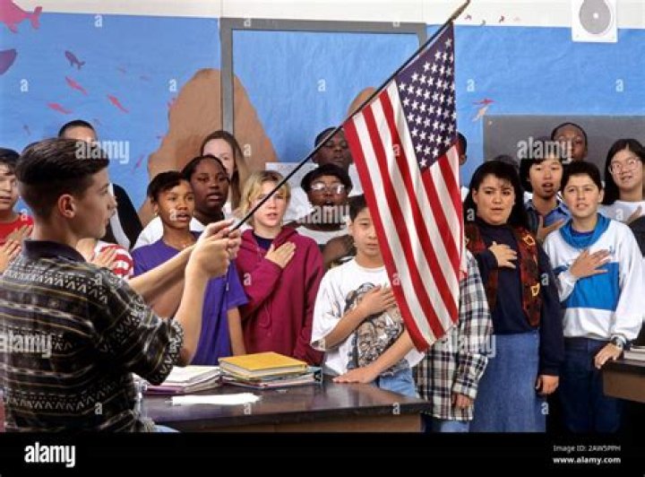 Why do we say pledge in school?
