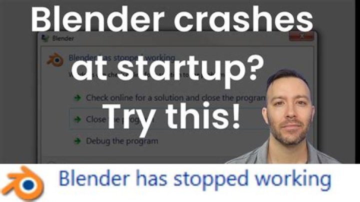 Why does my blender keep crashing?