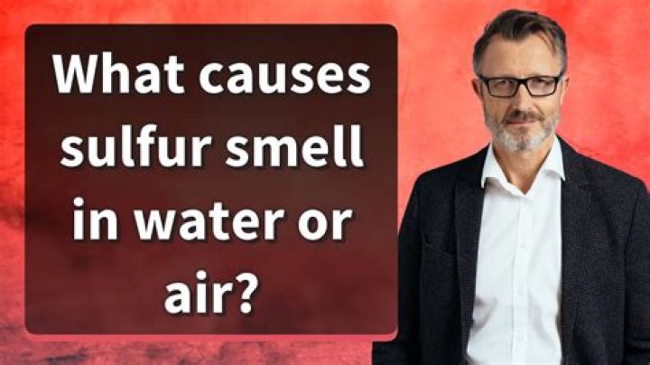 Why does my city water smell like sulfur?
