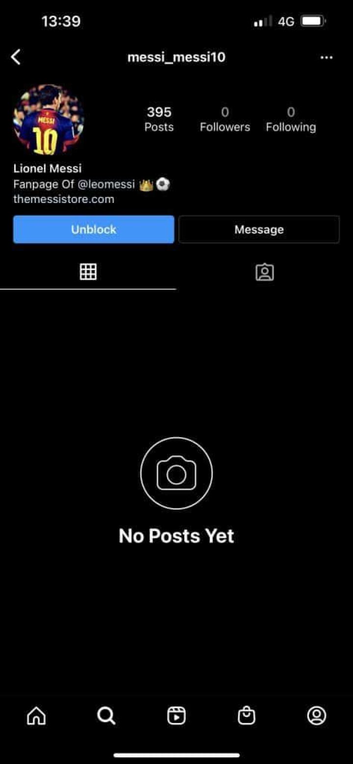 Why does my instagram show 0 posts?