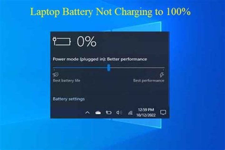 Why does my laptop battery not charge to 100?