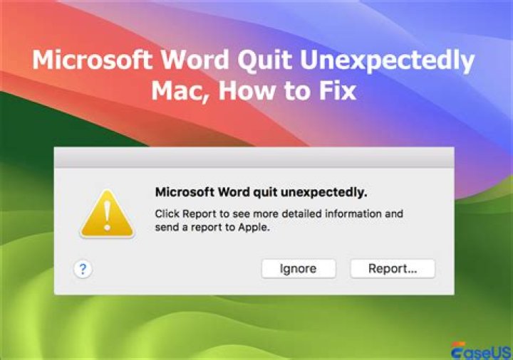 Why does my Mac quit unexpectedly?