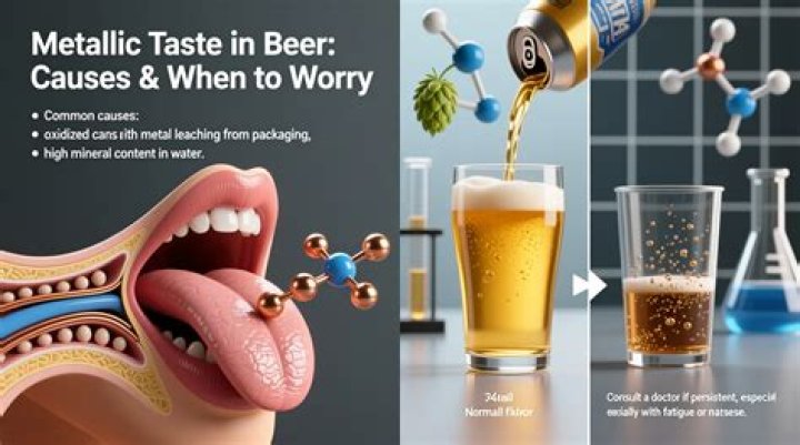 Why does some beer taste metallic?