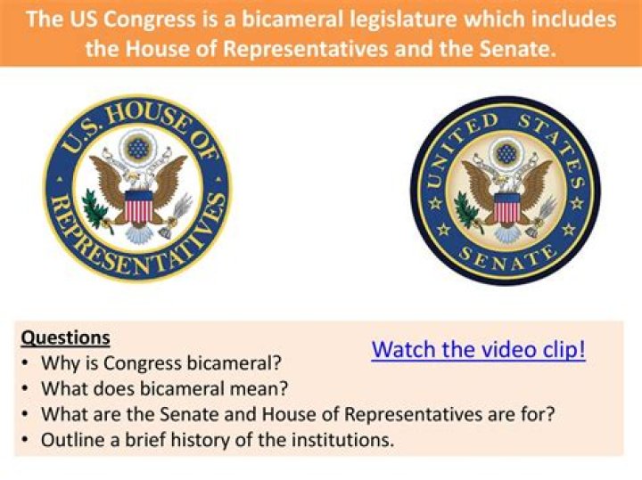 Why does the US have a bicameral legislature?