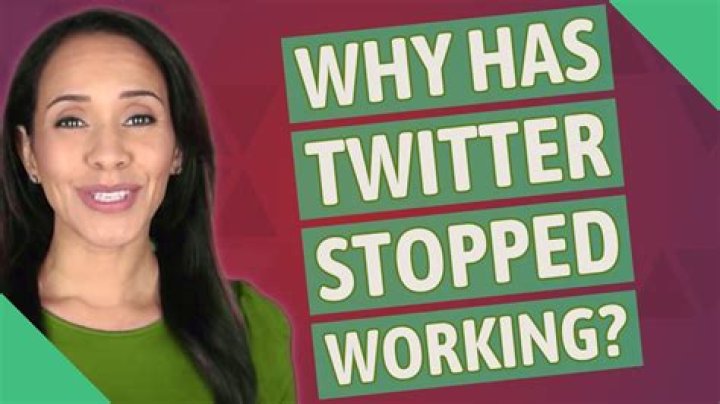 Why has twitter stopped working?