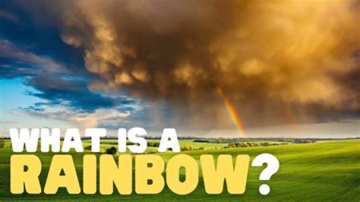 Why is a rainbow colorful?