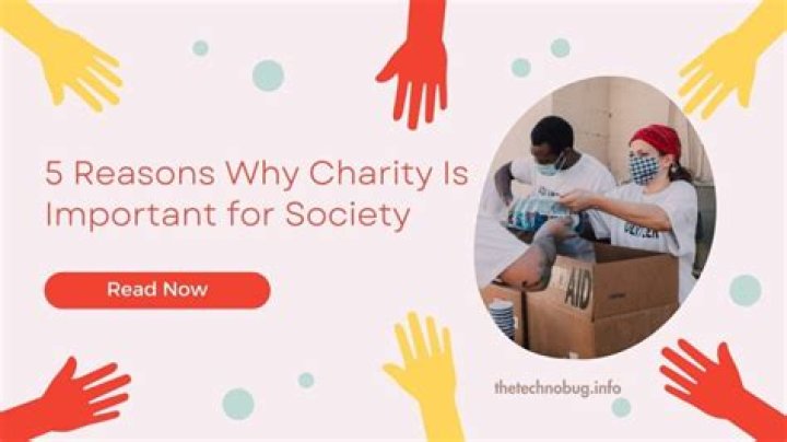 Why is charity work important?