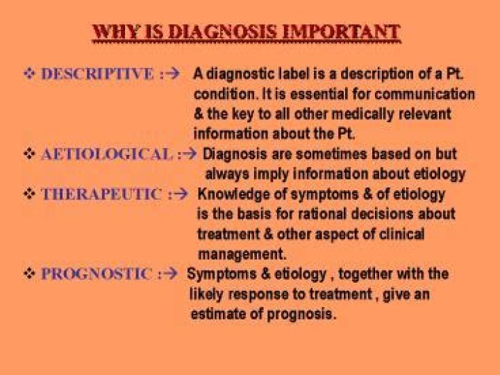 Why is correct diagnosis important?
