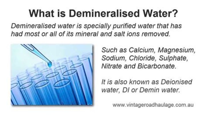 Why is demineralized water acidic?