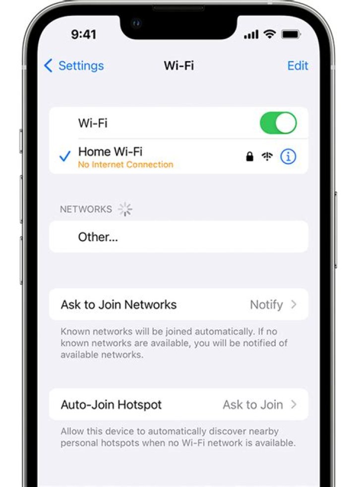 Why is Iphone network offline?