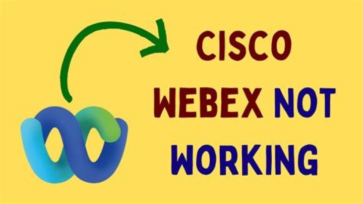 Why is my Cisco Webex not working?