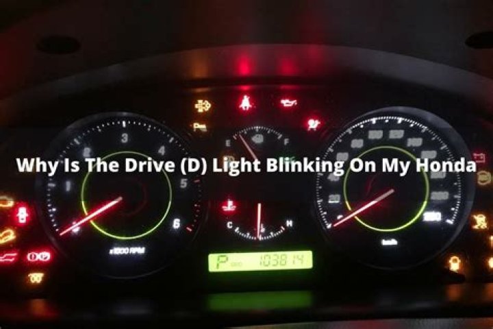 Why is my D4 light blinking on my 2000 Honda Accord?