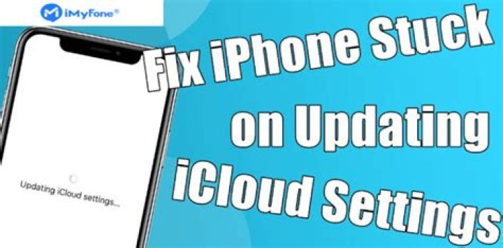 Why is my iPhone stuck updating iCloud settings?