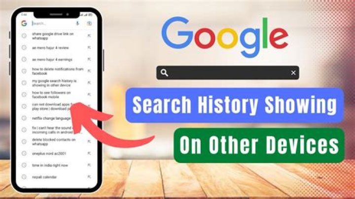 Why is my search history showing up on other devices?