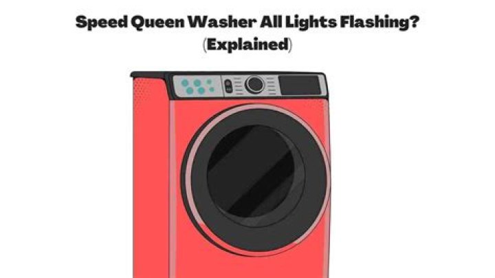 Why is my Speed Queen washer flashing?