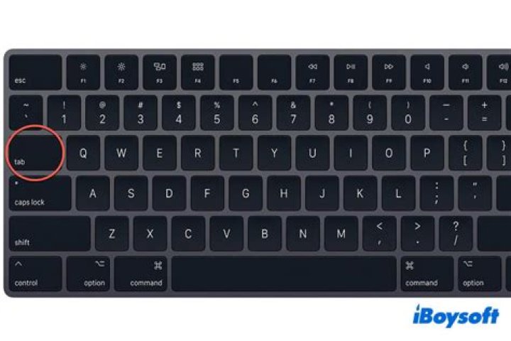 Why is my tab button not working on Mac?
