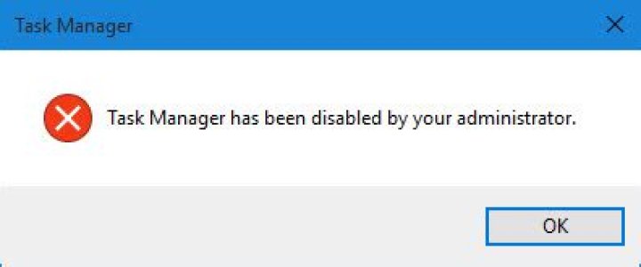 Why is my task manager disabled by administrator?