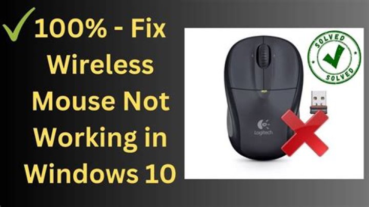 Why is my WIFI mouse not working?