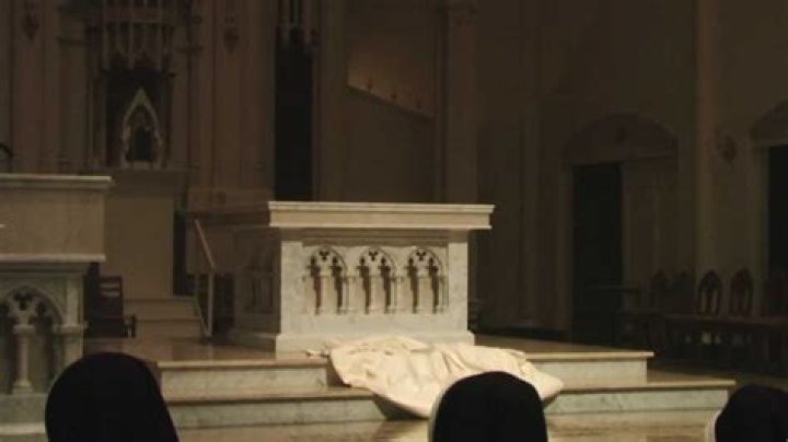 Why is the altar stripped bare on Holy Thursday?
