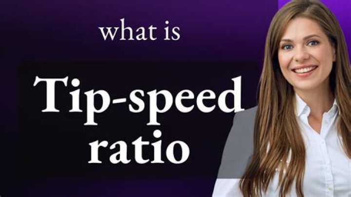Why is tip speed ratio important?