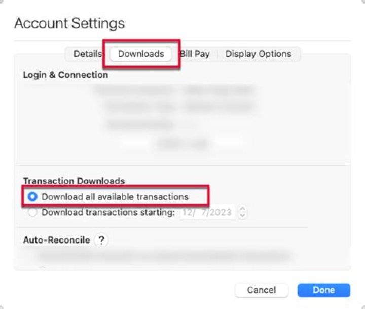 Why won't quicken download my transactions?