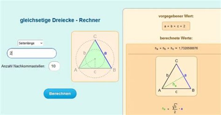 Wie berechnet man gleichschenklige Dreiecke?