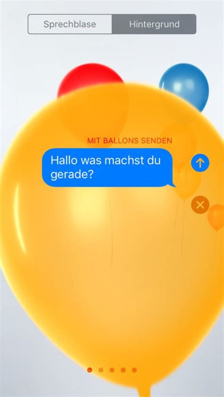 Wie mache ich Effekte bei iMessage?