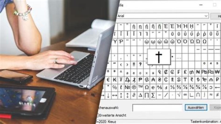 Wie mache ich ein Kreuz auf der Tastatur?