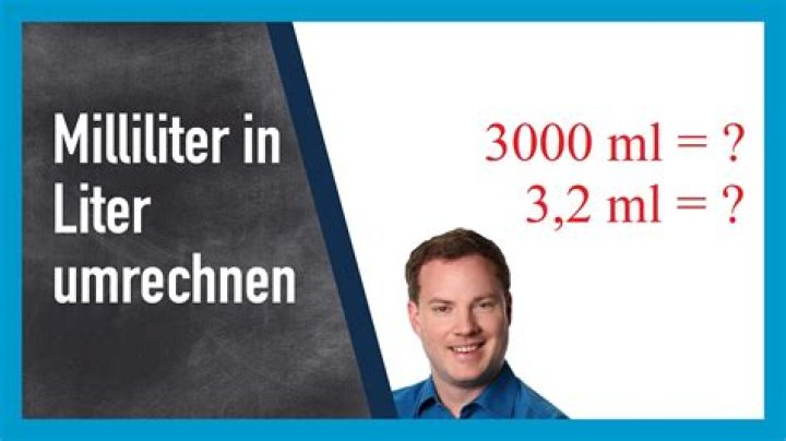 Wie rechnet man 1 ml in L?