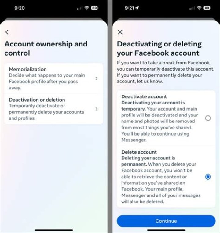 Will deleting Facebook delete everything?