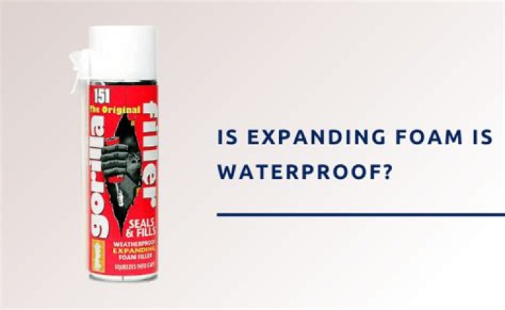 Will expanding foam cure under water?