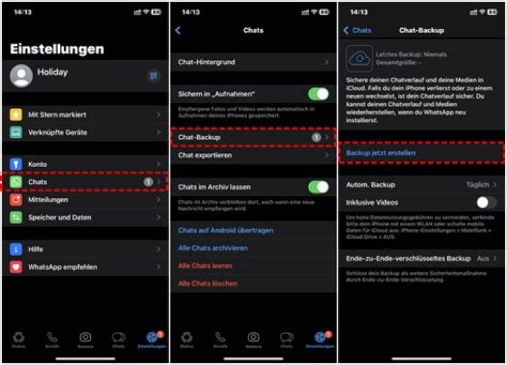 Wird beim iPhone Backup auch WhatsApp gespeichert?
