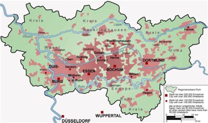 Wo befindet sich das Ruhrgebiet?