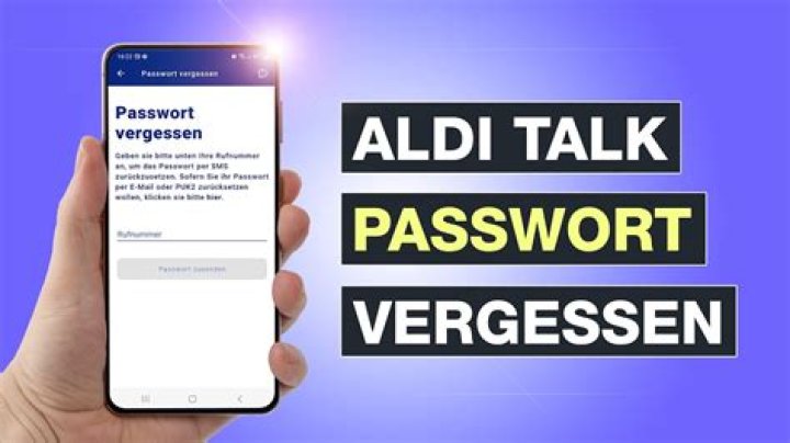 Wo finde ich das Einmalpasswort bei Aldi Talk?
