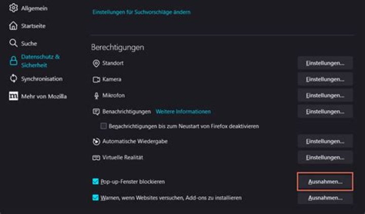 Wo kann ich Pop-Up-Blocker deaktivieren?